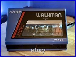 Sony Walkman WM-22 Cassette Player Refurbished Fully Working Very Good Condition