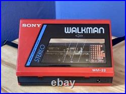 Sony Walkman WM-22 Cassette Player Refurbished Fully Working Very Good Condition