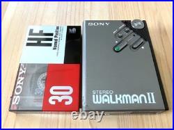 Sony Walkman WM-2 Silver Cassette Player Fully Overhauled Working Great Rare JP