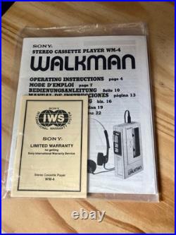 Sony Walkman WM-4 Cassette Player Excellent Condition Refurbished Fully Working