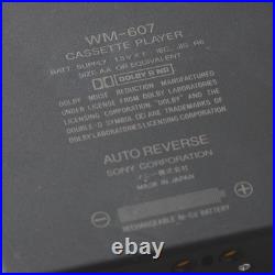 Sony Walkman WM-607 Cassette Player Matte Black Refurbished Stereo Sony Walkman WM-607 Cassette Player Matte Black Refurbished Stereo