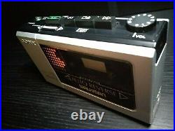Sony Walkman WM-6 Classic Super Rare Cassette Player with New Belt, Silver