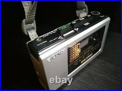 Sony Walkman WM-6 Classic Super Rare Cassette Player with New Belt, Silver