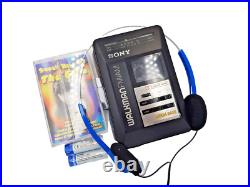 Sony Walkman WM-BF49 Personal Cassette Stereo Player AM FM Radio Tuner Black Vtg Sony Walkman WM-BF49 Personal Cassette Stereo Player AM FM Radio Tuner Black Vtg