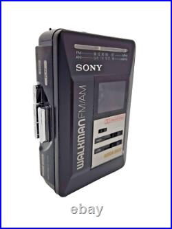 Sony Walkman WM-BF49 Personal Cassette Stereo Player AM FM Radio Tuner Black Vtg Sony Walkman WM-BF49 Personal Cassette Stereo Player AM FM Radio Tuner Black Vtg