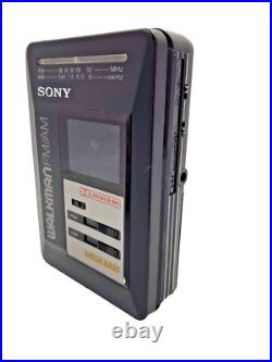 Sony Walkman WM-BF49 Personal Cassette Stereo Player AM FM Radio Tuner Black Vtg Sony Walkman WM-BF49 Personal Cassette Stereo Player AM FM Radio Tuner Black Vtg