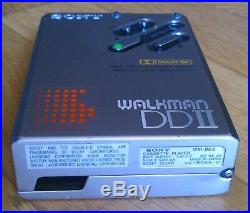 Sony Walkman WM-DD 2 SILVER, VERY GOOD CONDITION, 100% RESTORED, NO CLICKING