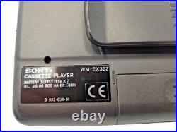 Sony Walkman WM-EX322 Personal Cassette Tape Portable Music Stereo Vintage