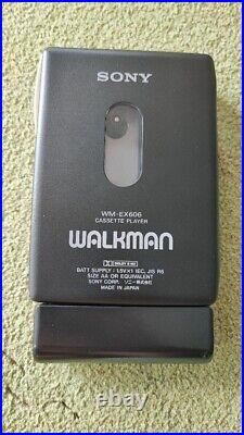 Sony Walkman WM-EX606 Portable Cassette Player Black Refurbished Japan Used