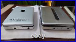 Sony Walkman WM-EX610 & WM-GX688 silver smart bundle, both mint & fully restored