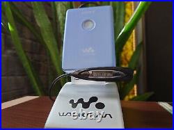 Sony Walkman WM-EX621, mint, blue / white, fully restored, accessories