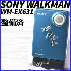 Sony Walkman WM-EX631 Cassette Player Blue Refurbished