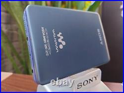 Sony Walkman WM-EX631, blue / blue bezel, mint, fully restored, accessories