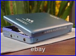 Sony Walkman WM-EX631, blue / blue bezel, mint, fully restored, accessories