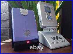 Sony Walkman WM-EX921 blue & WM-GX788 smart bundle, both mint & fully restored