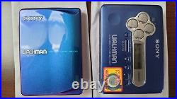 Sony Walkman WM-EX9 & WM-FX877 blue smart bundle, superb looks, fully restored