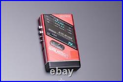 Sony Walkman WM F101 Cassette Player FM AM Radio Refurbished Red Clean Working