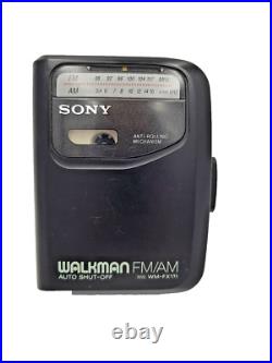 Sony Walkman WM-FX131 Personal Cassette Stereo Player AM FM Radio Tuner Black Sony Walkman WM-FX131 Personal Cassette Stereo Player AM FM Radio Tuner Black
