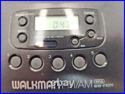 Sony Walkman WM-FX211 Personal Cassette Stereo Player AM FM Radio Tuner Black