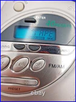 Sony Walkman WM-FX288 Personal Cassette Stereo Player AM FM Radio Tuner Silver Sony Walkman WM-FX288 Personal Cassette Stereo Player AM FM Radio Tuner Silver