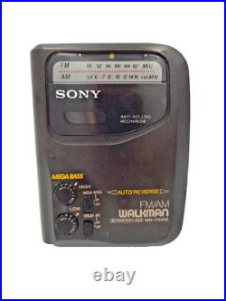 Sony Walkman WM-FX305 Personal Cassette Stereo Player AM FM Radio Tuner Black Sony Walkman WM-FX305 Personal Cassette Stereo Player AM FM Radio Tuner Black
