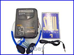 Sony Walkman WM-FX305 Personal Cassette Stereo Player AM FM Radio Tuner Black Sony Walkman WM-FX305 Personal Cassette Stereo Player AM FM Radio Tuner Black