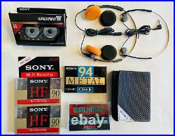 Sony Walkman WM-W800 Cassette-Corder Fully Functional Refurbished Dual Deck