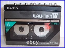 Sony Walkman WM-W800 Stereo REC Cassette Tape Player A/FM Radio W 800 JAPAN EX