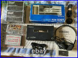 Sony Wm-d6c Minty Perfect Operation, Mdr-62 Headphones, New Ecm-939 MIC Kit More