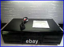 Super Nice Pioneer CT-W205R Dual Cassette Deck withAccessories Plug & Play Look
