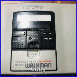 TV/FM/AM Stereo Recording Cassette Walkman Sony WM-GX707 Used Refurbished 8430MN