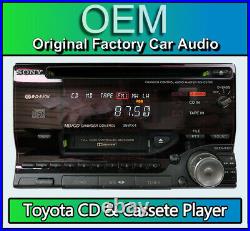 Toyota Celica CD player car stereo, Sony WX-C570R CD Tape Cassette player radio