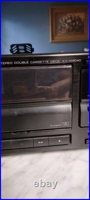VINTAGE Kenwood KX-W4040 Dual Cassette Deck Japan Made Refurbished