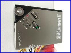 VINTAGE SONY WM-2 Stereo WALKMAN Cassette TAPE PLAYER NEW BELT WORKS PERFECT