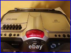 VTG Y2K Sony Xplod Boom Box CFD-G505 CD Cassette Radio Refurbished Mega Bass