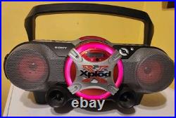 VTG Y2K Sony Xplod Boom Box CFD-G505 CD Cassette Radio Refurbished Mega Bass