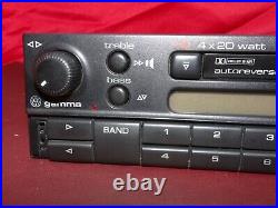 VW Gamma IV Vintage 90s Cassette Car Stereo w Bluetooth Upgrade Golf Passat