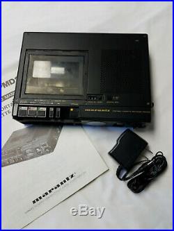 Very Clean Rebuilt Marantz PMD222 Portable Cassette Tape Recorder