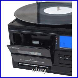 Victor Cosmopolitan Turntable Music Center Black Refurbished Grade Very Good