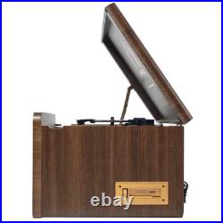 Victor Monument 8-in-1 Wood Music Center Espresso Refurbished Grade Very Good