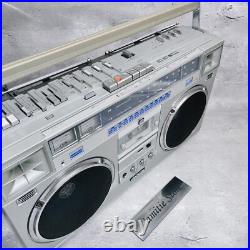 Victor RC-M70 AM FM Stereo Radio Cassette Recorder Silver RCM70 M-70 Tested JP Victor RC-M70 AM FM Stereo Radio Cassette Recorder Silver RCM70 M-70 Tested JP