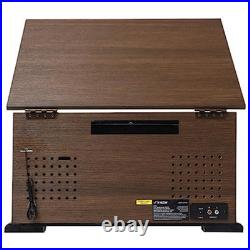Victor State 7-in-1 Wood Music Center Espresso Refurbished Grade Very Good