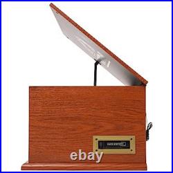 Victor State 7-in-1 Wood Music Center Mahogany Refurbished Grade Very Good