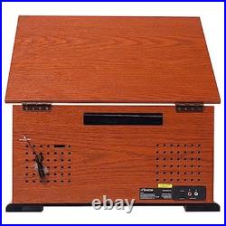 Victor State 7-in-1 Wood Music Center Mahogany Refurbished Grade Very Good