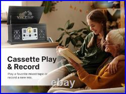 Victor VWRP-3800 State 7-in-1 Turntable Music Center Record Player EspressoT Victor VWRP-3800 State 7-in-1 Turntable Music Center Record Player EspressoT