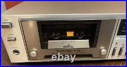 Vintage 1980 Silver Technics RS-M45 Direct Drive Single Cassette Tape Player