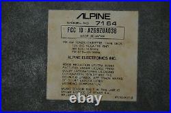 Vintage Alpine 7164 AM/FM cassette car stereo #5 Lambo Ferrari BMW old rare