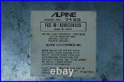 Vintage Alpine 7165 AM/FM cassette car stereo #4 Lambo Ferrari BMW old rare