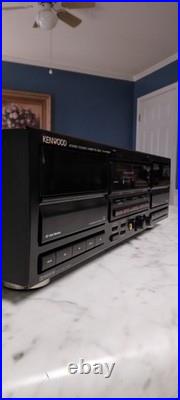 Vintage KENWOOD Stereo Double/ Dual Cassette Deck (KX-W6030) REFURBISHED