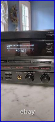 Vintage KENWOOD Stereo Double/ Dual Cassette Deck (KX-W6030) REFURBISHED